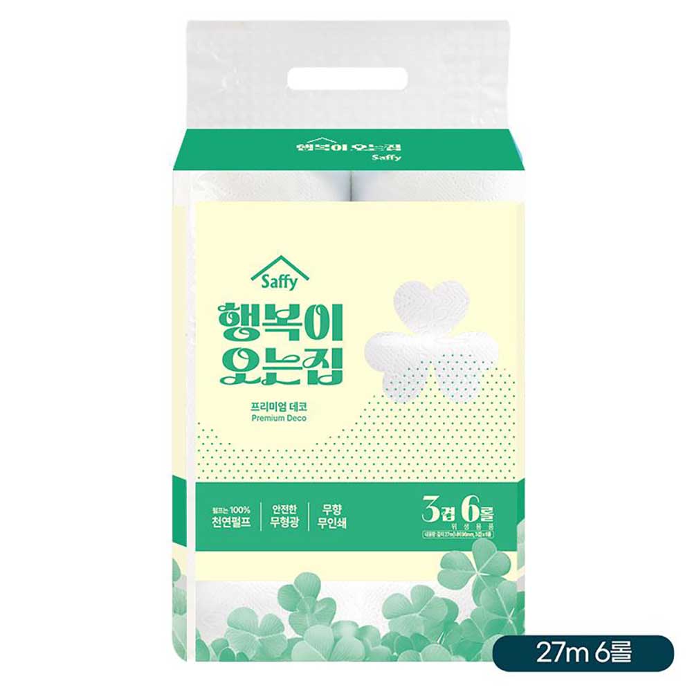 행복이오는집 3겹화장지27M×6롤